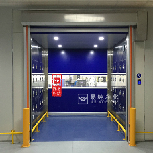 快速卷簾門貨淋室，自動(dòng)感應(yīng)卷快速卷簾門雙門互鎖